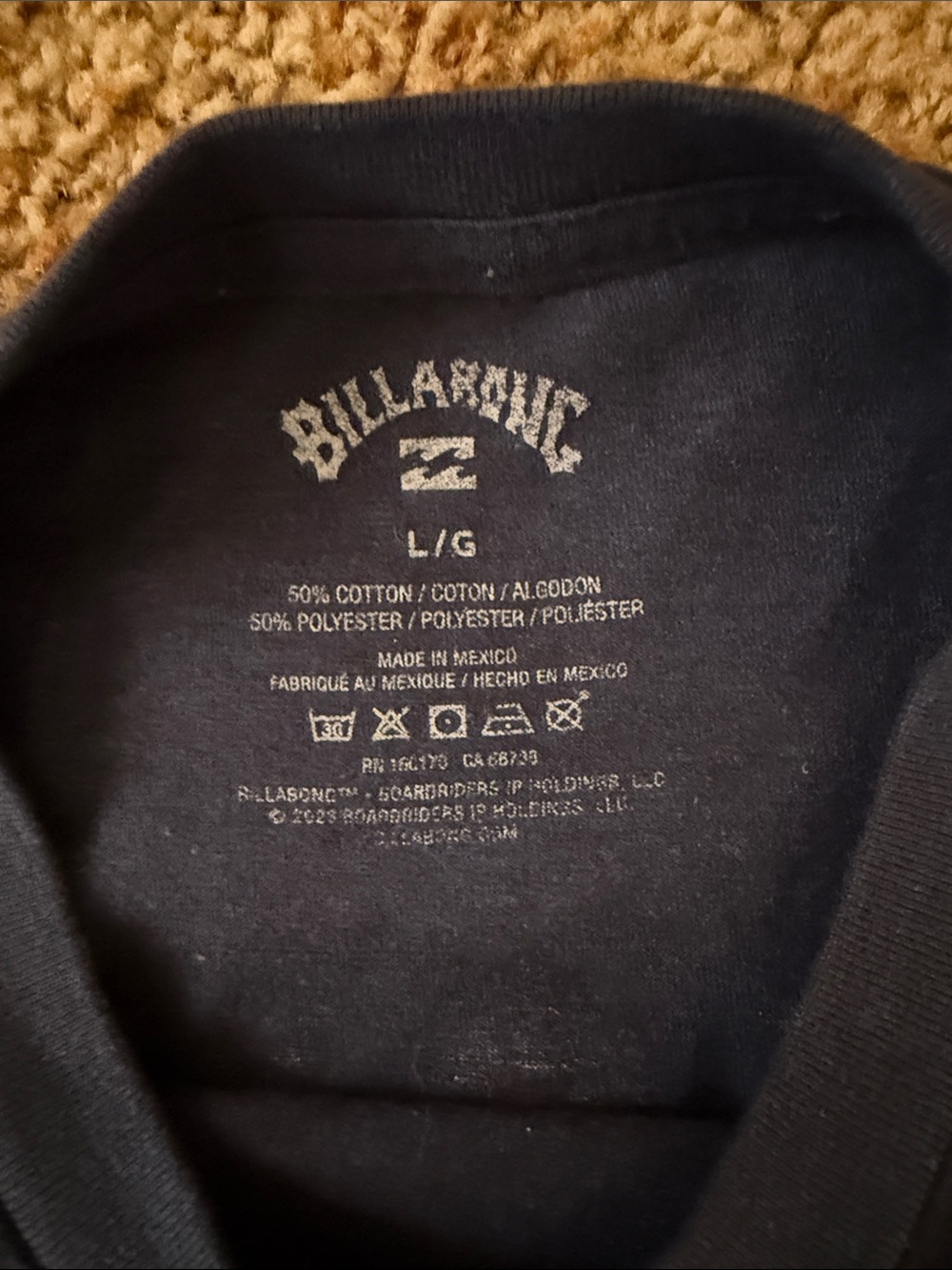 Billabong Navy Long-Sleeve Logo Tee - Picture 2 of 3